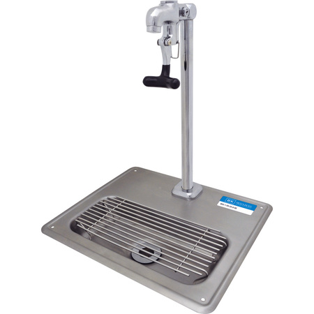 Bk Resources Stainless Steel Glass Filler Water Station Sink, 12" faucet clearance BK-WS-1SGF-G